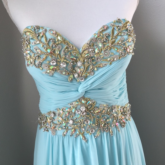 Sherri Hill Dresses & Skirts - Sherri Hill Baby Blue Prom Dress size 12